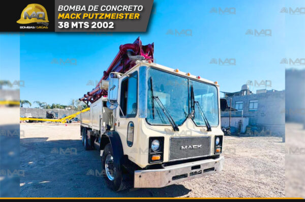BOMBA DE CONCRETO MACK PUTZMESITER 38 MTS 2002