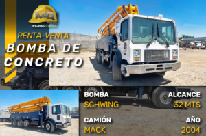 BOMBA DE CONCRETO MACK SCHWING 32 MTS 2004