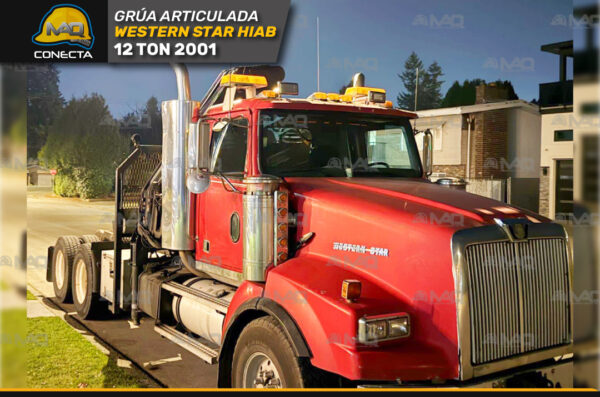 GRÚA ARTICULADA WESTERN STAR HIAB 12 TON 2001