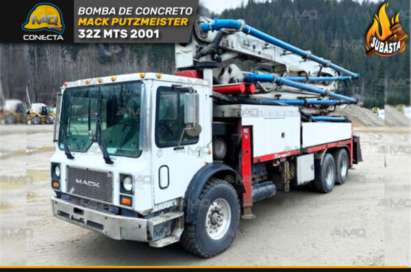 BOMBA DE CONCRETO MACK PUTZMEISTER 32Z MTS 2001