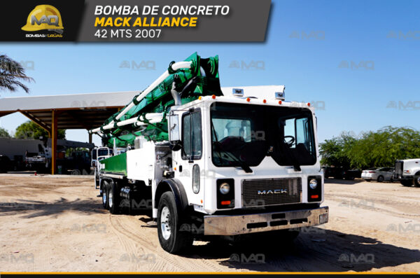 BOMBA DE CONCRETO MACK ALLIANCE 42 MTS 2007