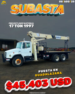 GRÚA TITÁN FREIGHTLINER NATIONAL 17 TON 1997