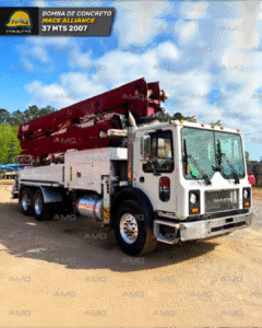BOMBA DE CONCRETO MACK ALLIANCE 37 MTS 2007