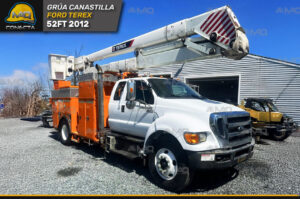 GRÚA CANASTILLA FORD TEREX 52 FT 2012
