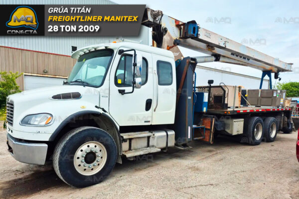 GRÚA TITÁN FREIGHTLINER MANITEX 28 TON 2009
