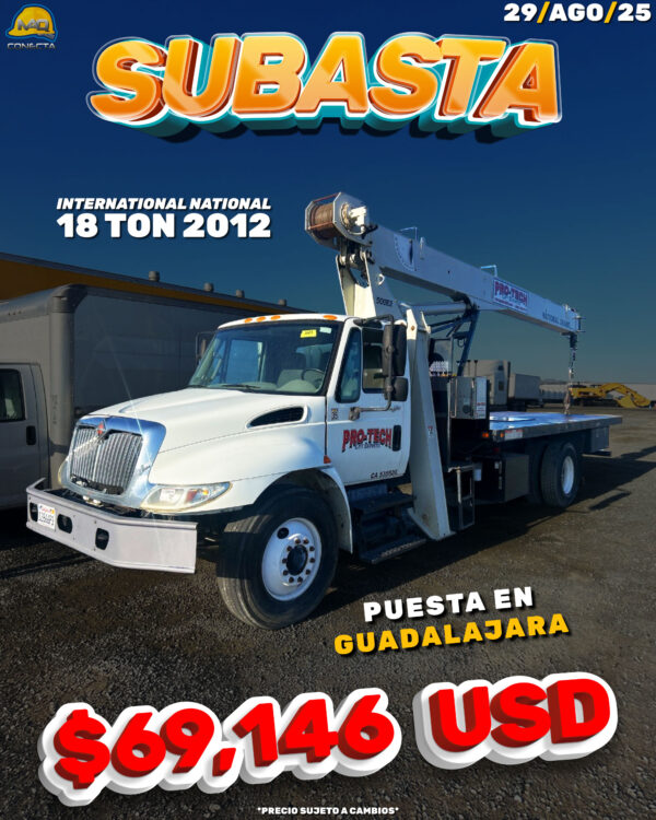 GRÚA TITÁN INTERNATIONAL NATIONAL 18 TON 2012
