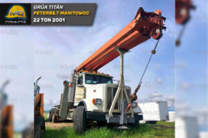 GRÚA TITÁN PETERBILT MANITOWOC 22 TON 2001
