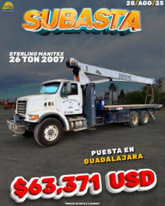 GRÚA TITÁN STERLING MANITEX 26 TON 2007