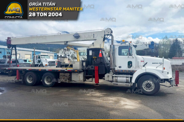 GRÚA TITÁN WESTERNSTAR MANITEX 28 TON 2004